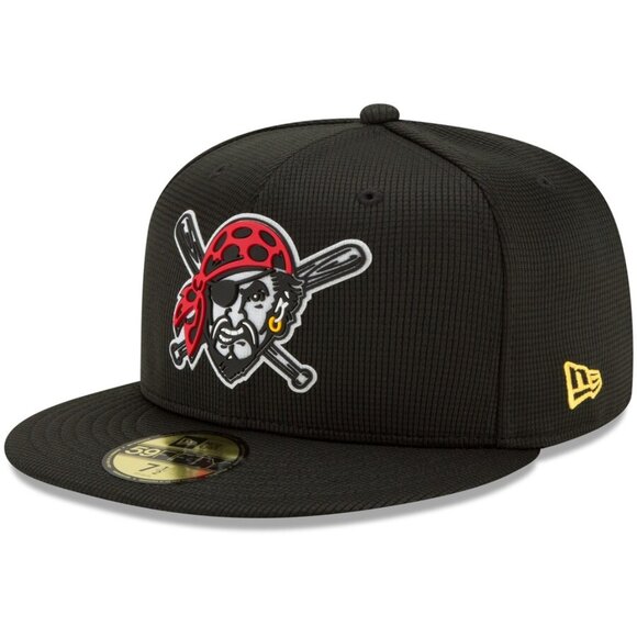 Pittsburgh Pirates New Era Black 2021 Clubhouse 59FIFTY Fitted Hat - Men's - Picture 2 of 6